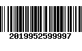 Código de Barras 2019952599997