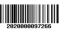 Código de Barras 2020000097266