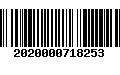 Código de Barras 2020000718253