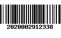 Código de Barras 2020002912338