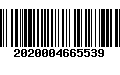 Código de Barras 2020004665539