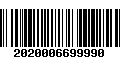 Código de Barras 2020006699990