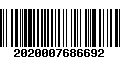 Código de Barras 2020007686692