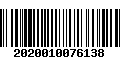 Código de Barras 2020010076138