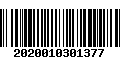 Código de Barras 2020010301377