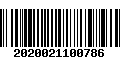 Código de Barras 2020021100786