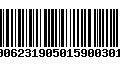 Código de Barras 202006231905015900301901