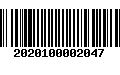 Código de Barras 2020100002047