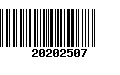 Código de Barras 20202507