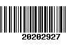 Código de Barras 20202927