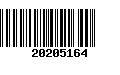 Código de Barras 20205164