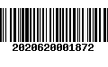 Código de Barras 2020620001872