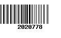 Código de Barras 2020778