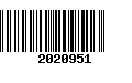 Código de Barras 2020951