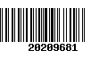 Código de Barras 20209681