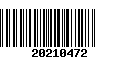 Código de Barras 20210472