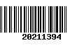 Código de Barras 20211394