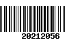 Código de Barras 20212056