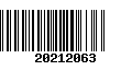 Código de Barras 20212063