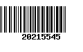 Código de Barras 20215545