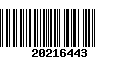 Código de Barras 20216443