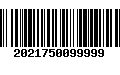 Código de Barras 2021750099999