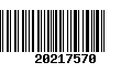 Código de Barras 20217570