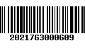 Código de Barras 2021763000609