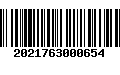 Código de Barras 2021763000654