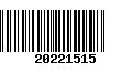 Código de Barras 20221515