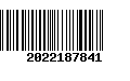 Código de Barras 2022187841