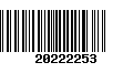 Código de Barras 20222253