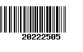 Código de Barras 20222505