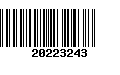 Código de Barras 20223243