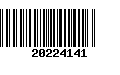 Código de Barras 20224141