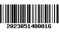 Código de Barras 2023051400016