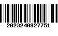 Código de Barras 2023240927751