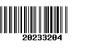 Código de Barras 20233204