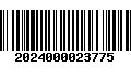 Código de Barras 2024000023775