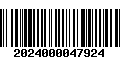 Código de Barras 2024000047924