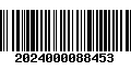 Código de Barras 2024000088453