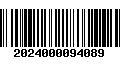 Código de Barras 2024000094089