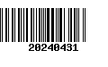 Código de Barras 20240431