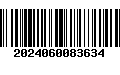 Código de Barras 2024060083634