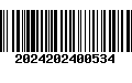 Código de Barras 2024202400534