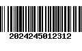 Código de Barras 2024245012312