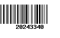 Código de Barras 20243340