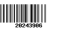 Código de Barras 20243906