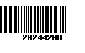 Código de Barras 20244200