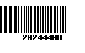 Código de Barras 20244408